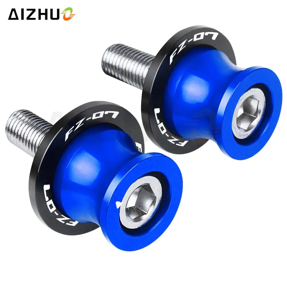 FZ07 6MM CNC Swingarm Slider Spools Motorcycle Stand Screws FOR YAMAHA MT07 FZ-07 2014-2021 2020 2019 2018 2017 MT-07 TRACER GT