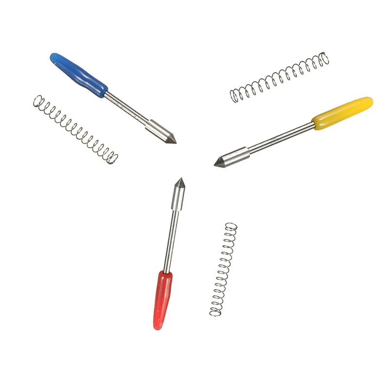 KZTech 15pcs CB09 Vinyl Cutter Plotter Blades+ High Hardness for Graphtec CB09U Silhouette Cameo Holder 30 45 60 Degree Blade