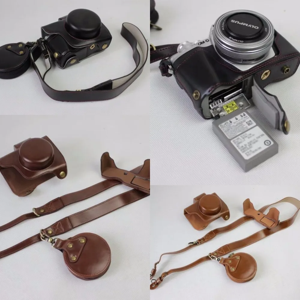 Новые роскошные из искусственной кожи Камера чехол сумка для цифровой камеры