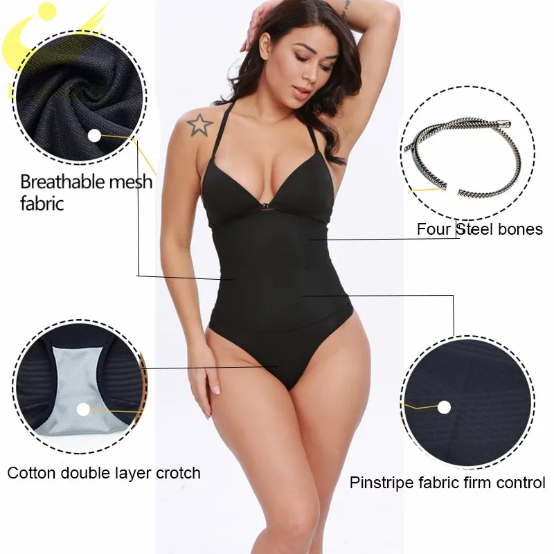 Трусики-стринги женские с открытой промежностью и поясом