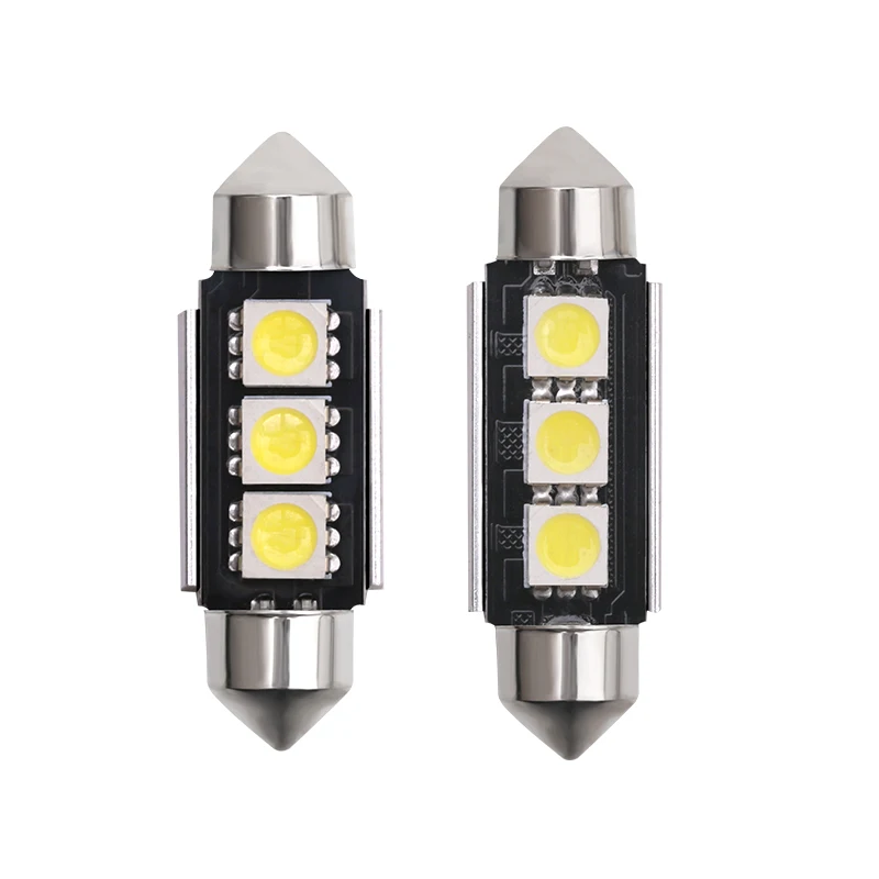 

1PCS Festoon C5W C10W 5050 3SMD Canbus led lights Bulb 36mm 39mm Car Interior Dome Lamp Auto Reading Bulbs white Error Free 12V