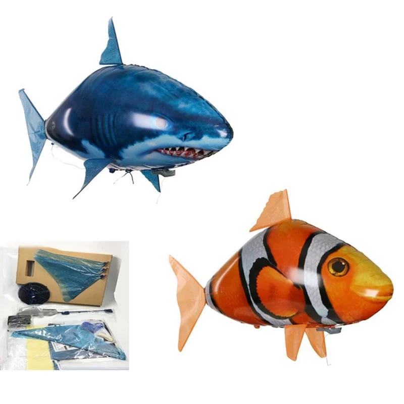

Children Flying Remote Control Air Balloon Shark Air Swimming Fish Infrared RC Nemo Fly Clown Fish Kid Party Robots Self Defense