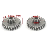 2pcs 0 5 film double gear 18 degree helical tooth 10 tooth plus 25 tooth 37mm reducer first gear powder gear