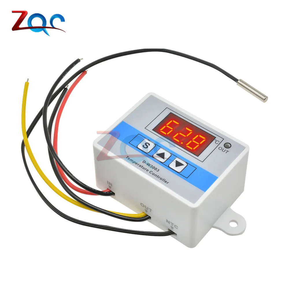 Цифровой регулятор температуры светодиодный термостат 12 В постоянного тока