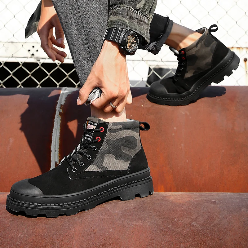 Новинка 2019 года сезон осень-зима мужские кроссовки ботильоны мужская обувь с