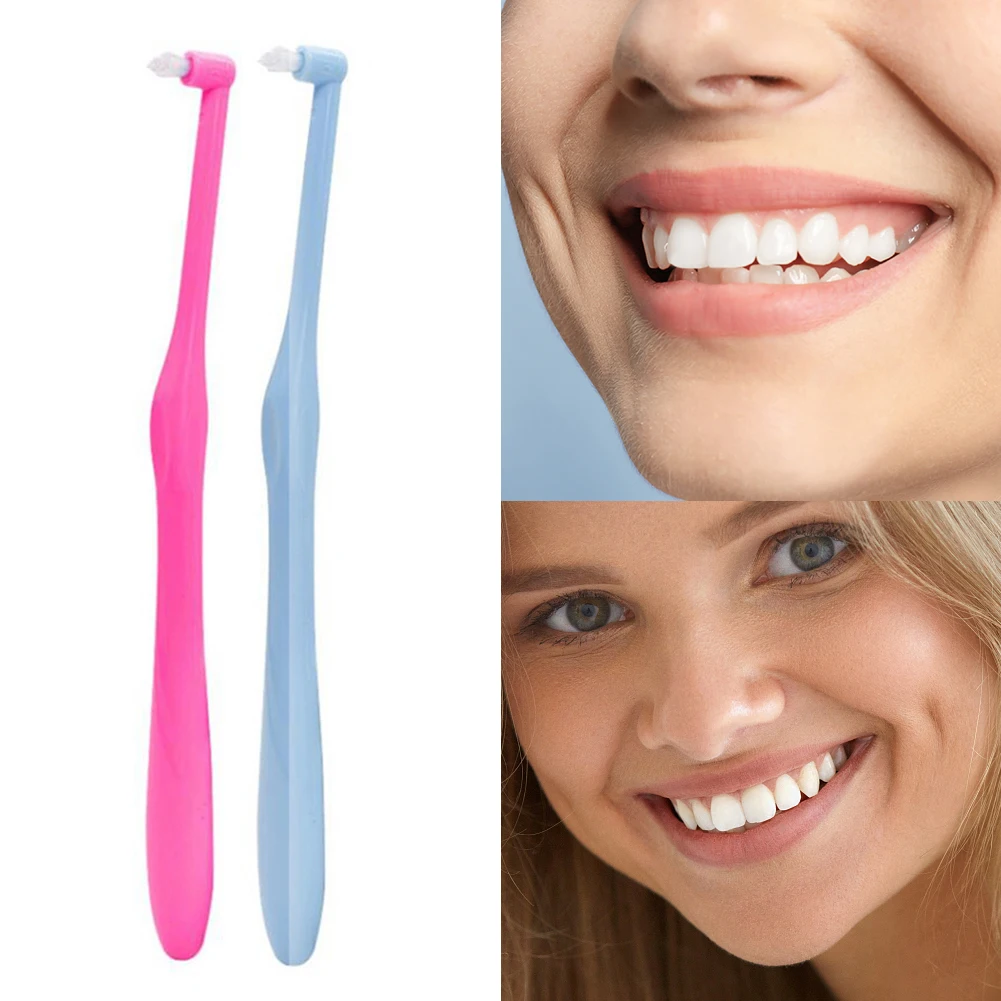2 шт. зубная щетка для межзубного рта маленькая мягкая коррекция волос зубные
