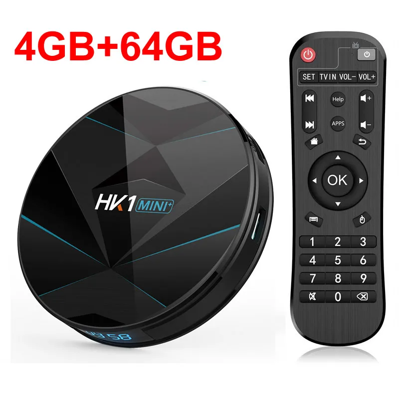 4GB 64GB HK1 Мини плюс Смарт ТВ приставка Android 9,0 RK3318 4 Гб ОЗУ 128 Гб ПЗУ 2,4G/5G двойной wifi BT4.0 3D 4K HDR H.265 USB3.0 цифровой дисплей - Цвет: 4GB 64GB