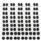 10 шт. черные пластиковые ножки для мебели разъем заглушка конец Кепки Bung для круглой трубы