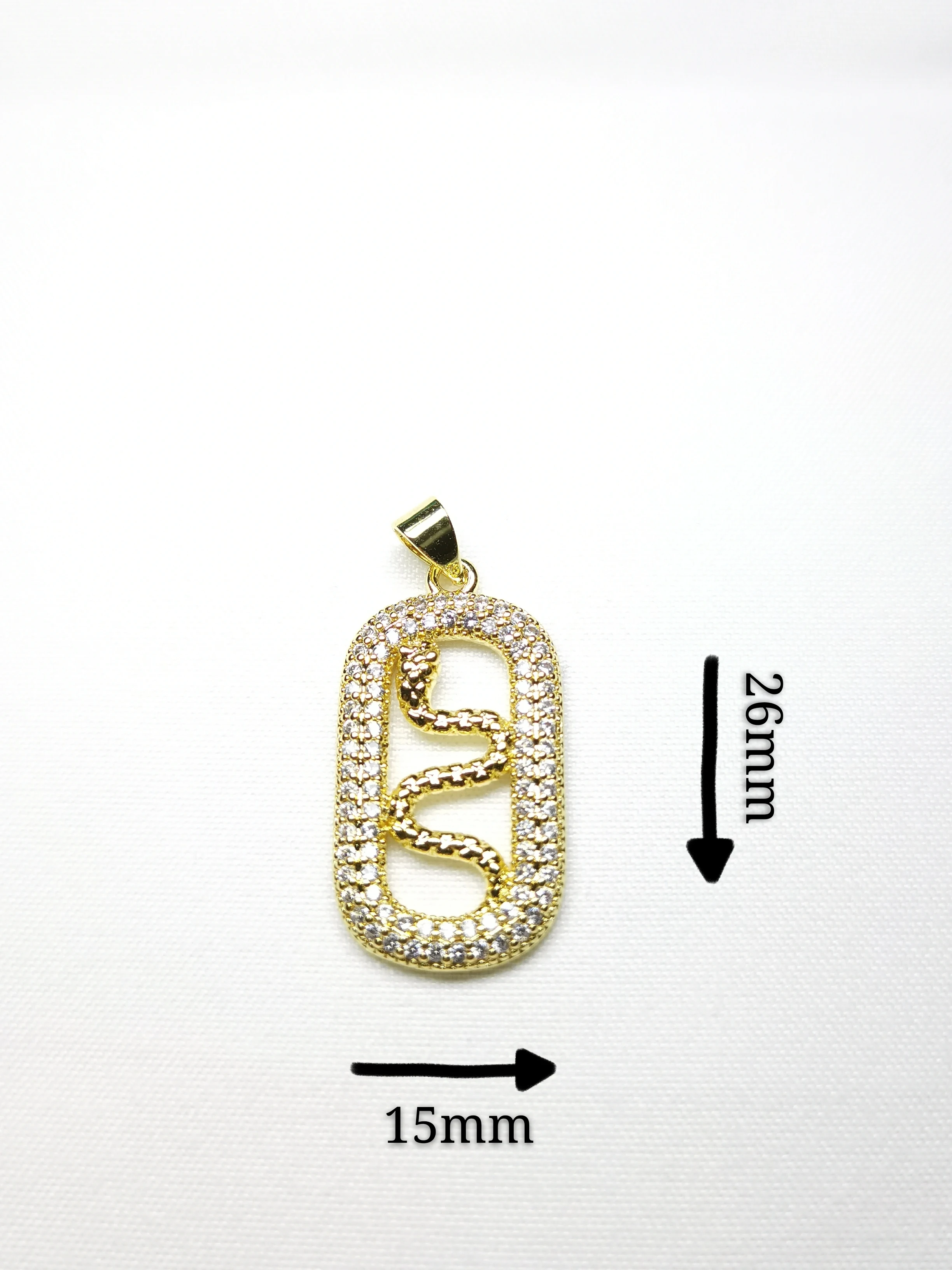 Европейская и американская мода новинка золотой кулон в форме сердца змеи с