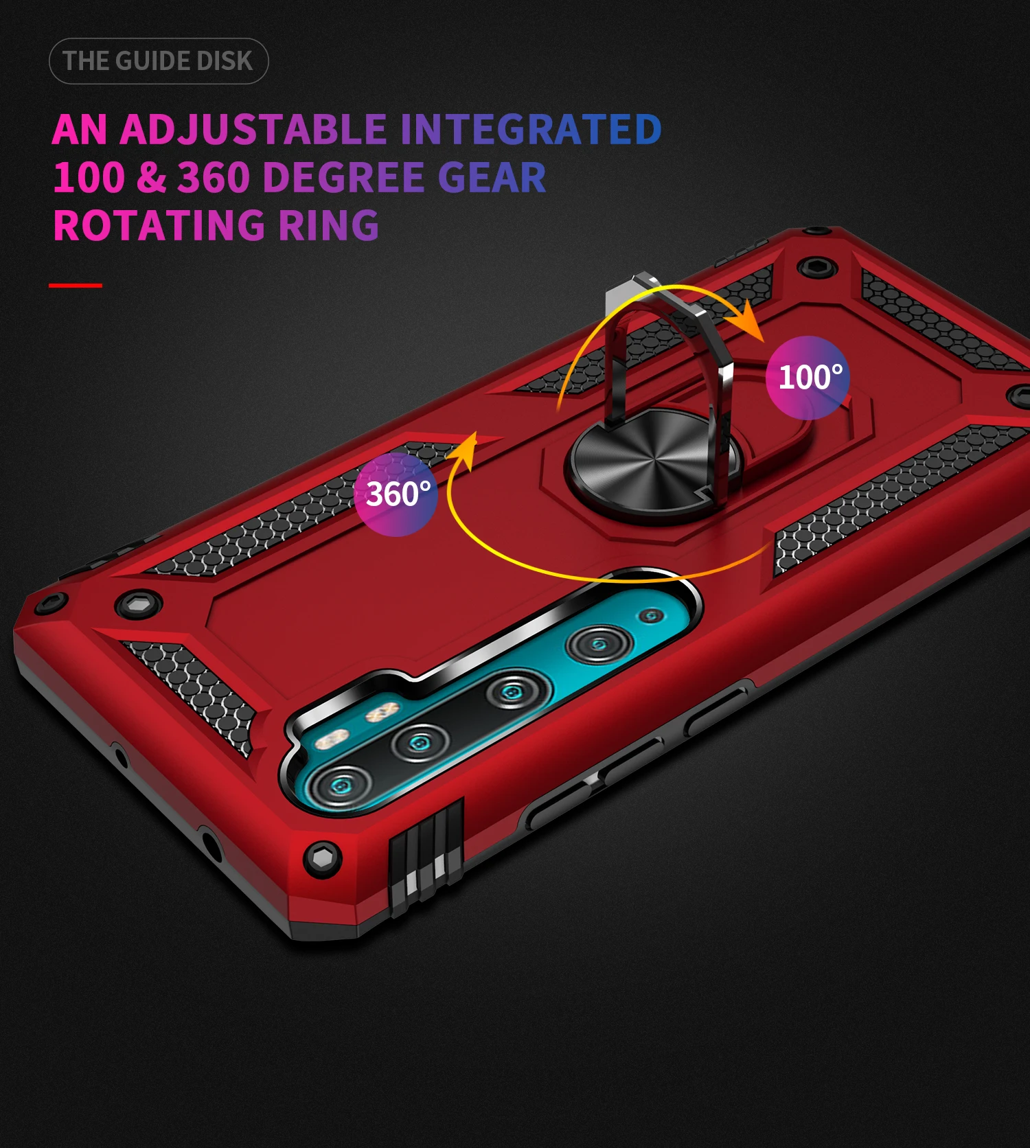 

Phone Case For Xiaomi Redmi Note 8T 9 CC9 A3 Play 9T K20 CC9E 8 8A 7A 7 Pro Lite SE Anti Fall Bracket Armor Protection PC Cover