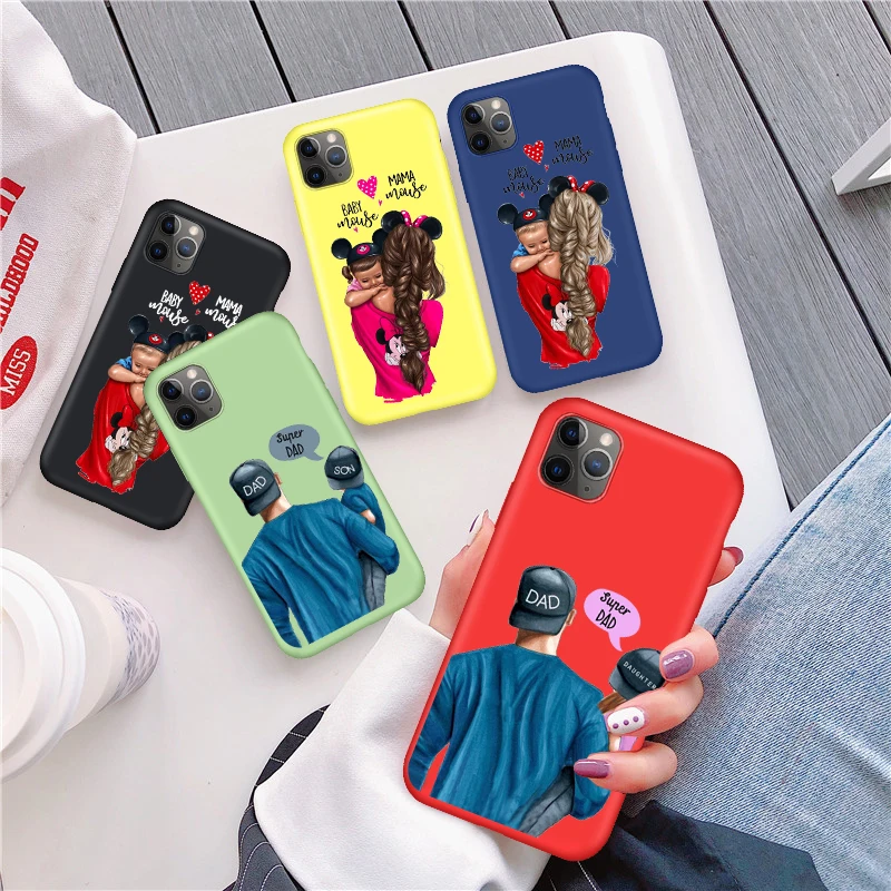 Супер mom of boys brothers sisters для Fundas iPhone 11 Мягкий Жидкий чехол ярких цветов 7 8 6 6s Plus X Xs Pro