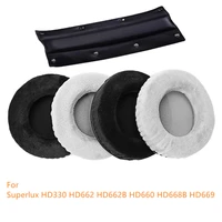 soft velvet replacement ear pads headband with earmuffs for superlux hd330 hd662 hd662b hd660 hd668b hd669 hd681 evo hd681b