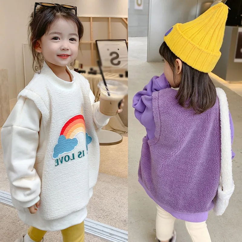 

Детские толстовки для мальчиков и девочек, зимние толстые детские толстовки с капюшоном и длинными рукавами, теплые толстовки унисекс для м...