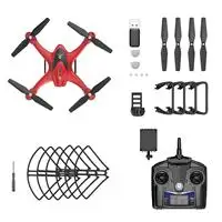 Красный Holy Stone HS200D радиоуправляемый дрон 720P Wifi HD селфи камера FPV дрон 120 градусов 3D переворачивается RTF высота удержания радиоуправляемый квадрокоптер - Цвет: Красный