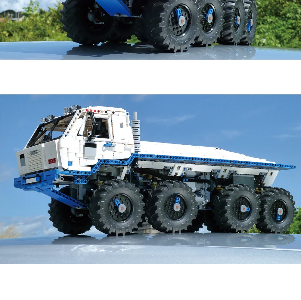 BulidMOC Tatra T813 8x8 PROFA инженерный автомобиль трактор игрушка самосвал Модель классическая игрушка автомобиль детские игрушки инженерный автомобиль