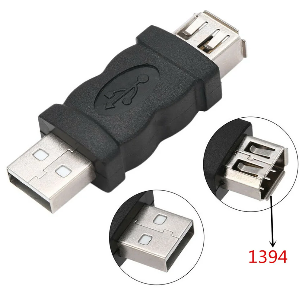 2 шт. 6 Pin прочный многоцелевой Firewire IEEE аксессуары ABS USB к 1394 адаптер-удлинитель