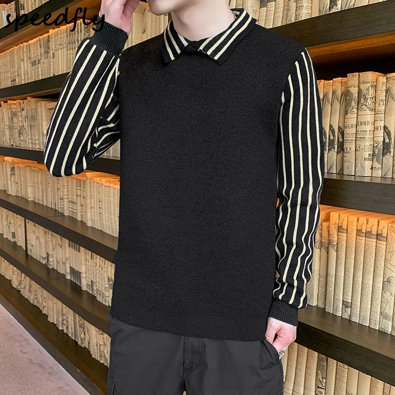 

Casual Loose Man Sweaters Crewneck Fashion Pullover Winter Knitted Man Sweaters Pull Hiver Men's Clothing
