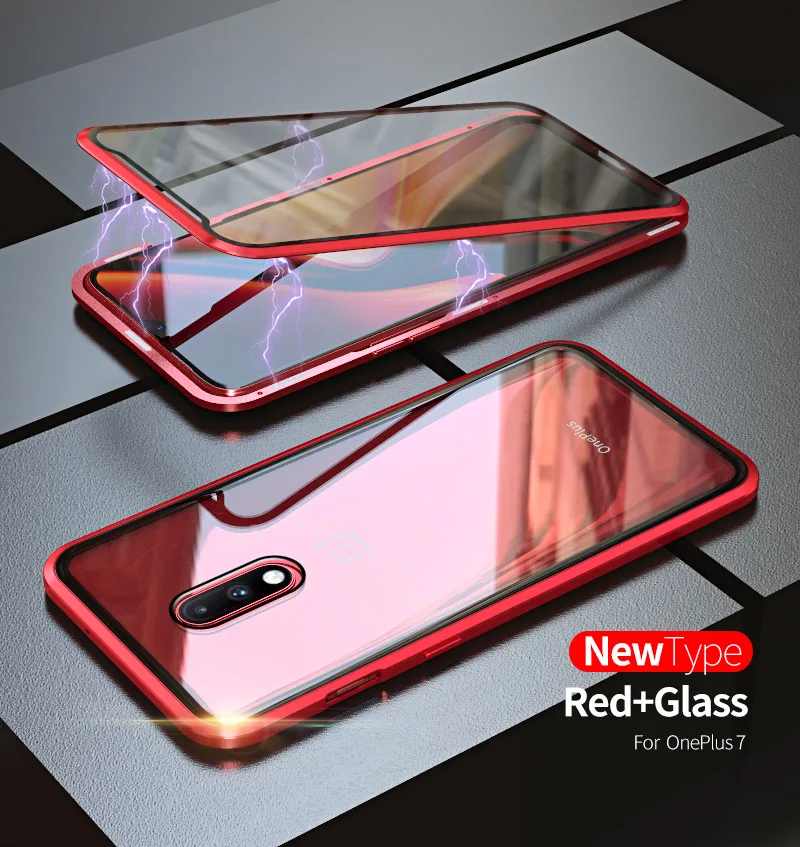 Роскошный чехол Oneplus 7 Pro 360 с полным покрытием Передняя Задняя крышка из