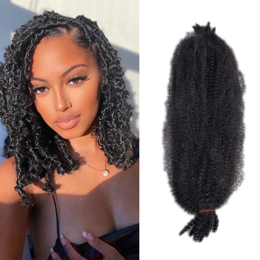 

Синтетические волосы для плетения марли, Омбре, афро кудрявые волосы для плетения крючком, наращивание волос, свободные волнистые черные св...