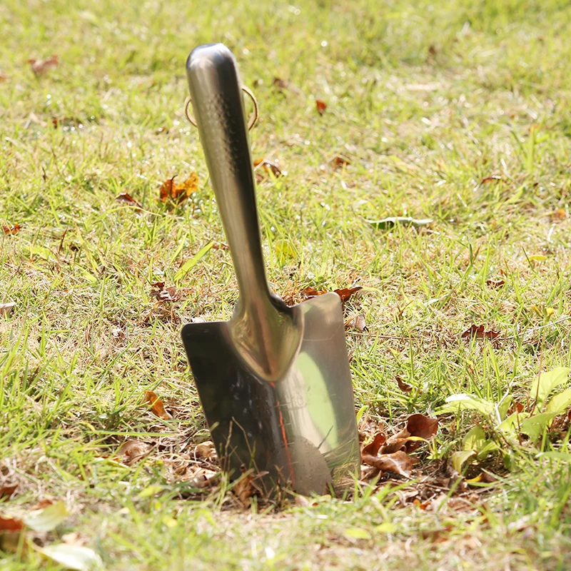 Small shovel garden tool small spade light metal garden shovel garden digging with scale