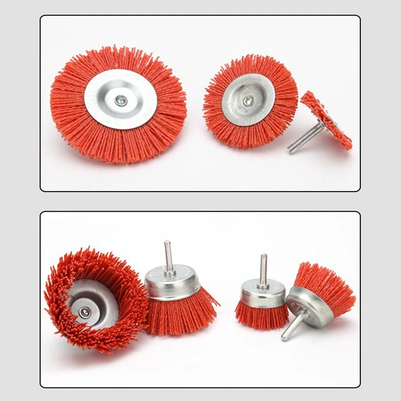 5 шт. абразивных провода чаша Кисть плоская щетка и набор синтетических кистей