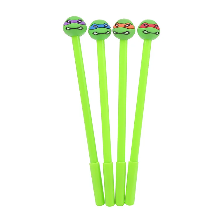 1 pcs/lot Creative kawaii ninja turtles gel pen stationery office material escolar papelaria school supplies Free shipping