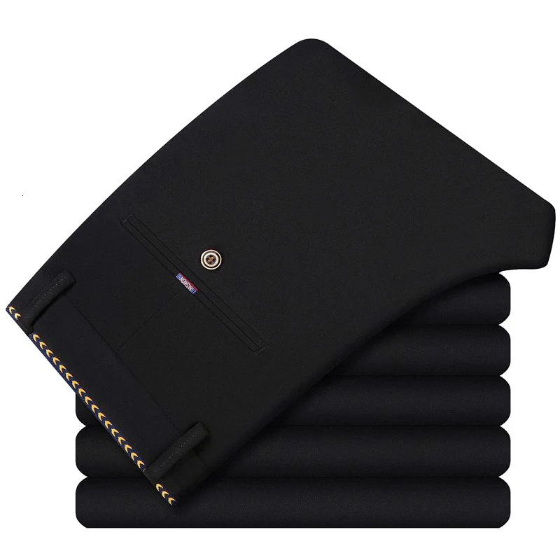 Весенне-осенние модные облегающие повседневные штаны мужские брюки прямое