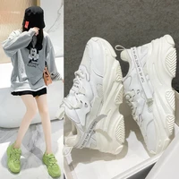 chunky sneakers women 2021 height increasing womens sneakers fashion brand design thick sole casual shoes ladies trainers