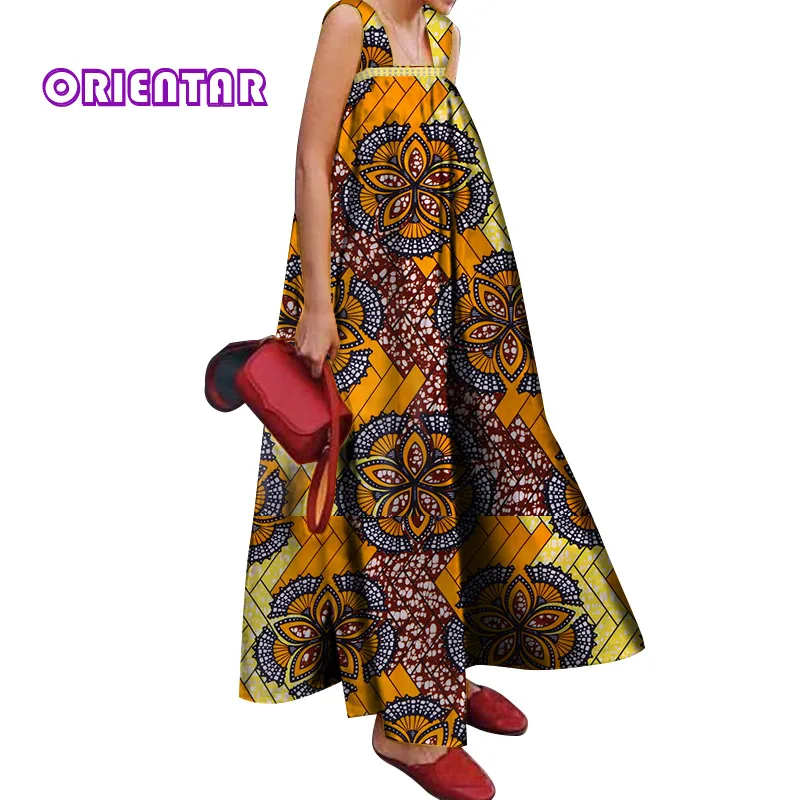 Популярные африканские платья для женщин Африканский воск печати Базен риче А