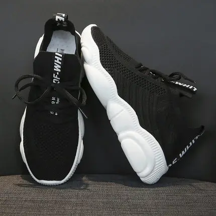 

Flying woven sneakers 2021 summer casual breathable net lightweight large size running shoes