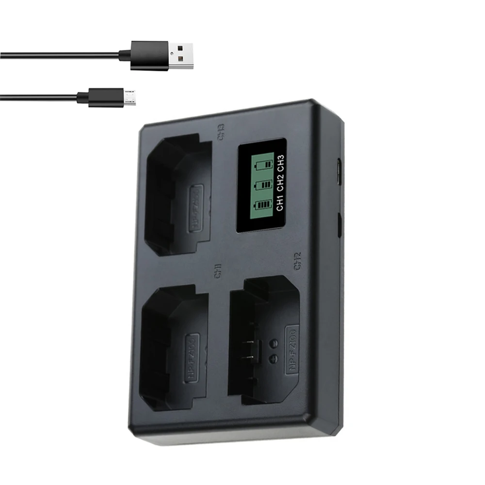 

Зарядное устройство с ЖК-дисплеем и USB-портом для Sony Alpha A7III A7R III A9 Alpha 9 A7R3 A6600