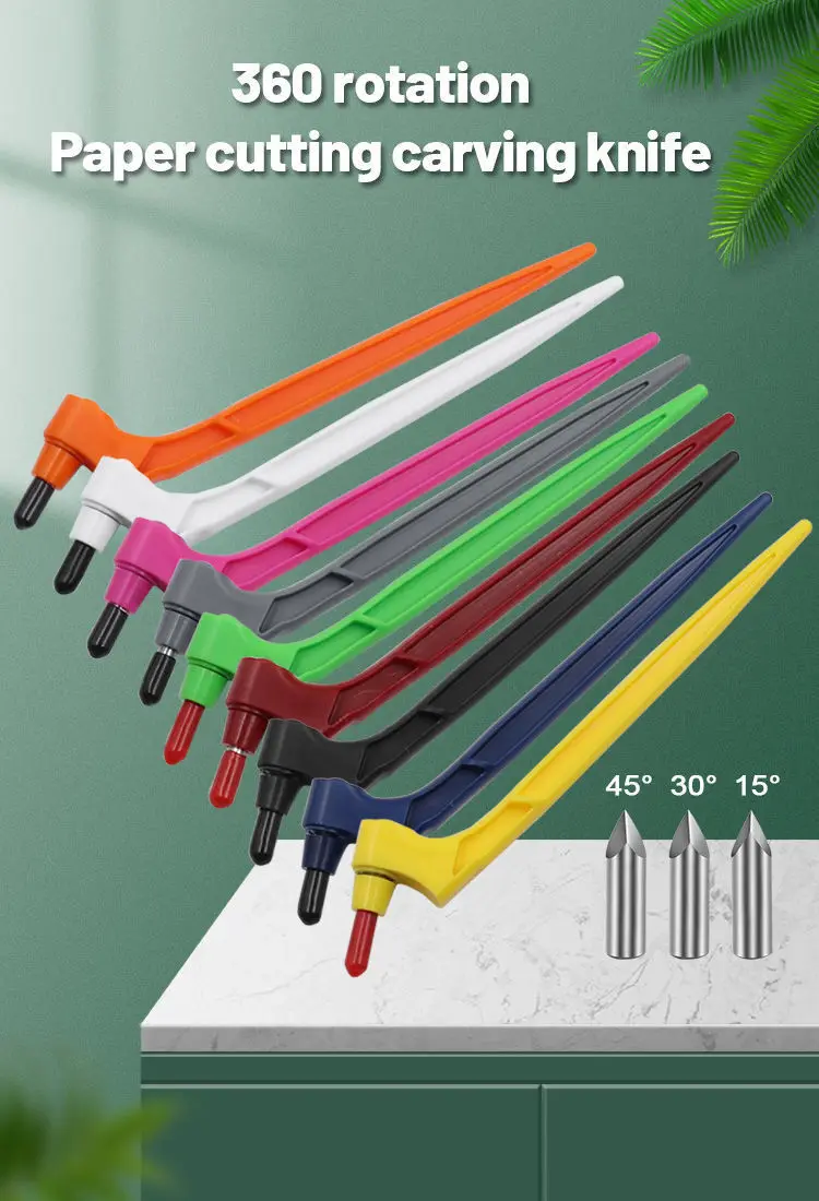 

Craft Cutting Tools Hand-Held Carving Knife 360-Degree Rotating Utility Knife