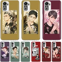 japan anime haikyuu phone case funda for xiaomi redmi note 10 pro 9s 10s 9 8 pro 8t 8a 9a 9c 7 7a 6 6a soft cover coque