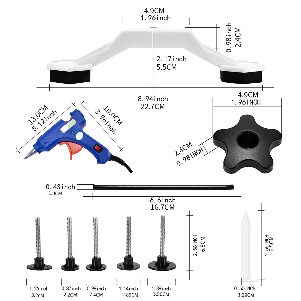 Набор инструментов для ремонта вмятин автомобиля комплект ручных удаления в