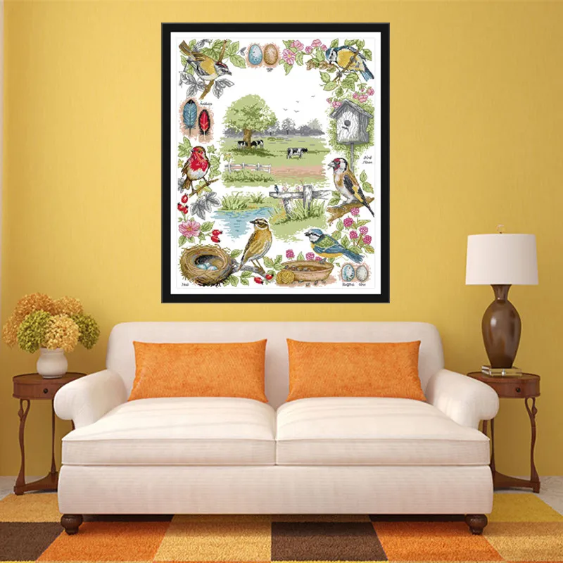 Праздничная Вилла Набор для вышивки штампованные наборы напечатанные на холсте