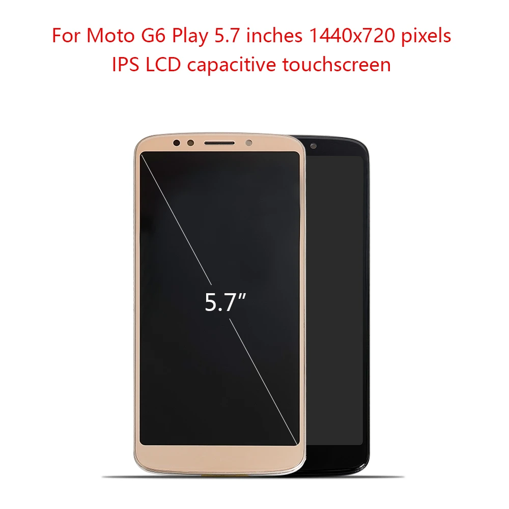 Sinbeda 5 7 &quotдля Motorola Moto G6 Play ЖК дисплей сенсорный экран с рамкой для MOTO xt1800 XT1922 3