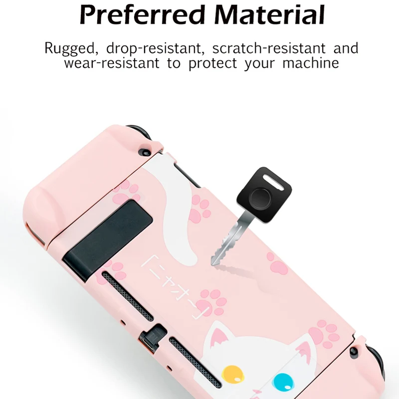 Чехол Geekshare для Nintendo Switch Lite милый мягкий ТПУ чехол с принтом кошки Joy Con и полным