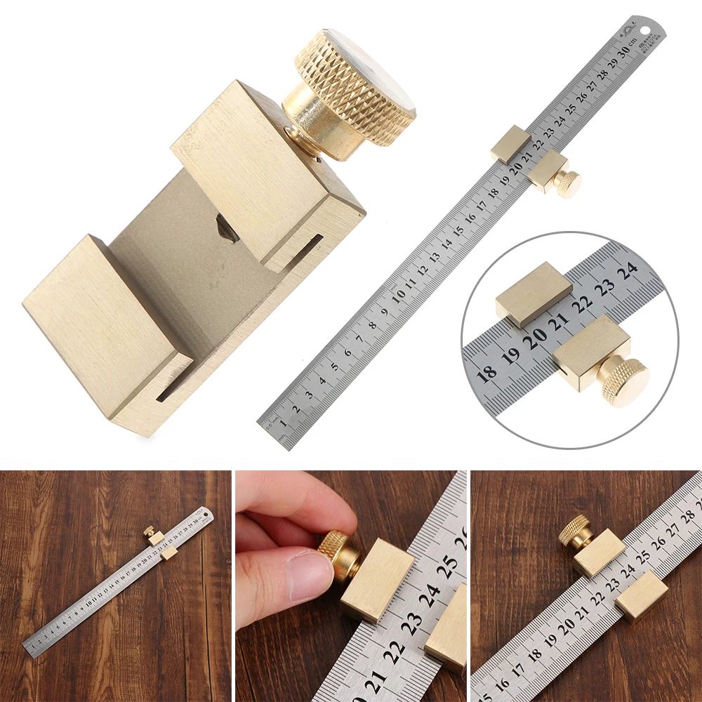 Позиционирующий блок линейки 0 300 мм деревообрабатывающий Т образный линейный