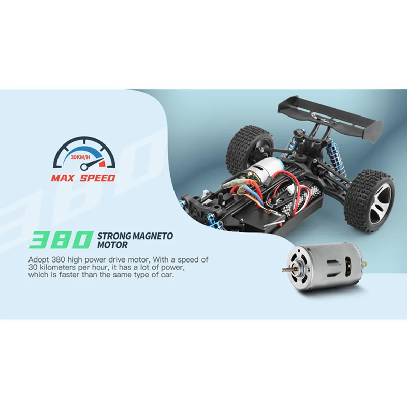 30 км/ч высокоскоростной радиоуправляемый гоночный автомобиль независимый