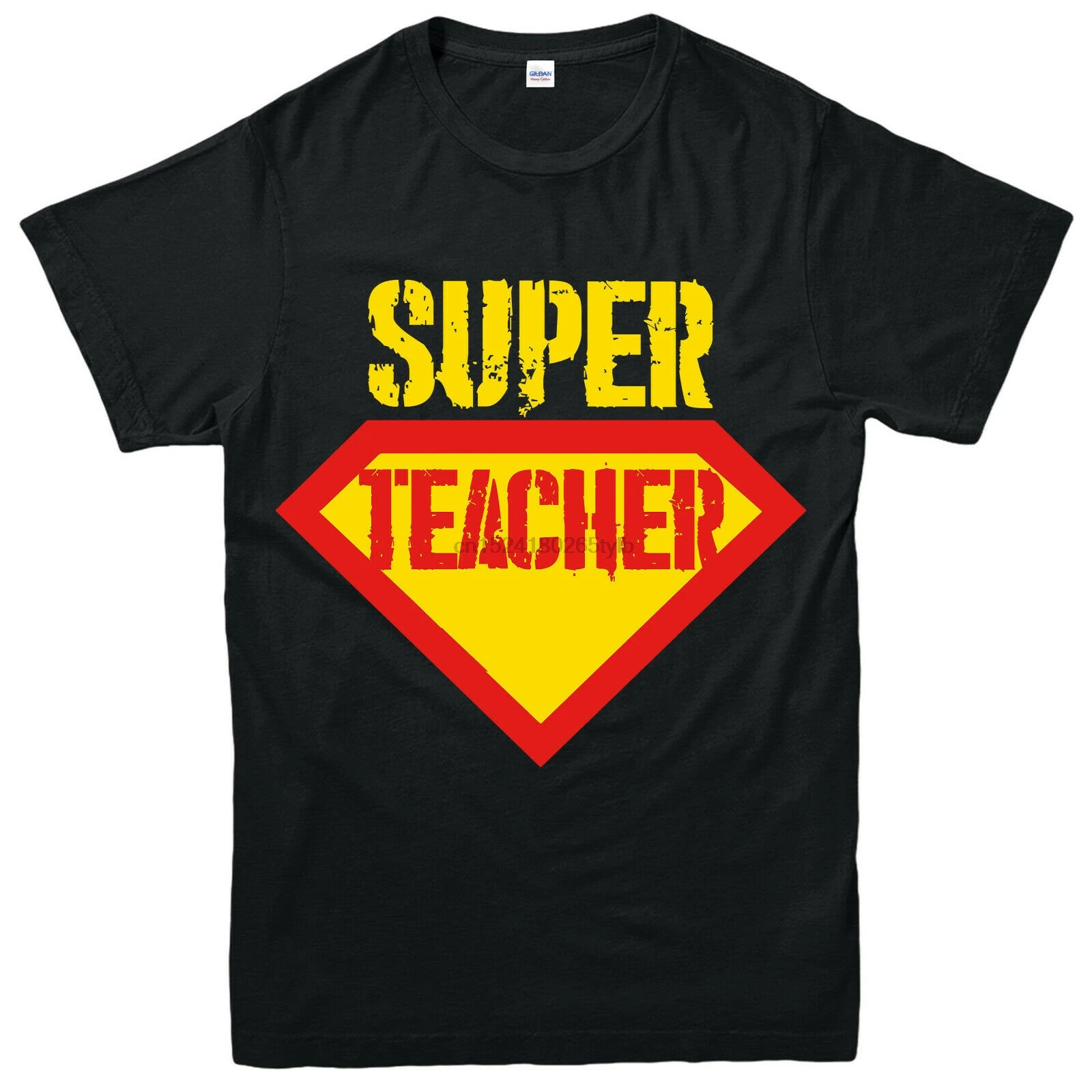 

Super Teacher T-Shirt Power Womens Teaching Gift Love Adult Kids Tee Top