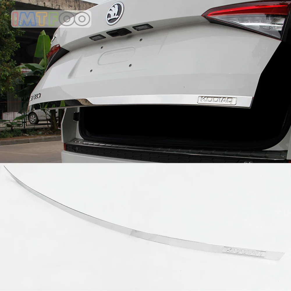 Нержавеющая сталь задний люк нижний багажник сапог гарнир для SKODA KODIAQ 2017 2018 2019