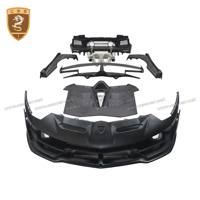 

Carbon fiber FRP Trunk Spoiler Front Lip Rear Diffuser Side Skirts case For for Lamborghin LP700 SVJ Body Kit Bumper Guard