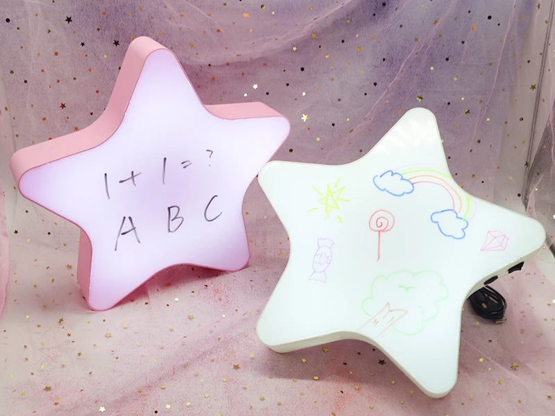 Светильник с надписью Hinnixy s Box, перезаписываемый светодиодный ночник, рекламный светильник в форме звезды, Рождественский подарок