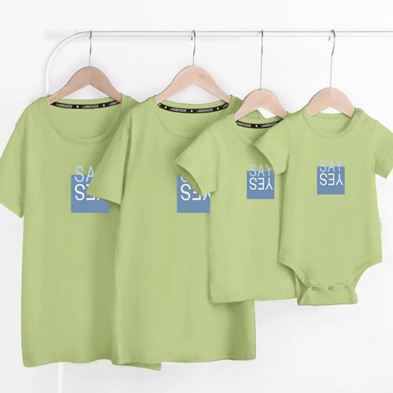 

Summer Printing Family Look Family Matching Outfits T-shirt Clothes Mother Father Son Daughter Kids Baby Short Sleeve T-shirt