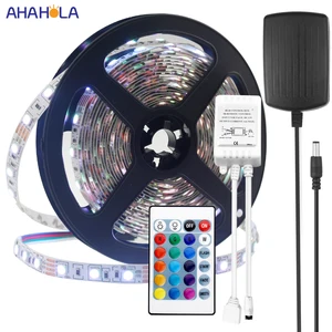 Светодиодная лента 5050 2835 3528 SMD Rgb, водонепроницаемая неоновая Светодиодная лента 5050 Rgb, 12 В, 60 шт.м