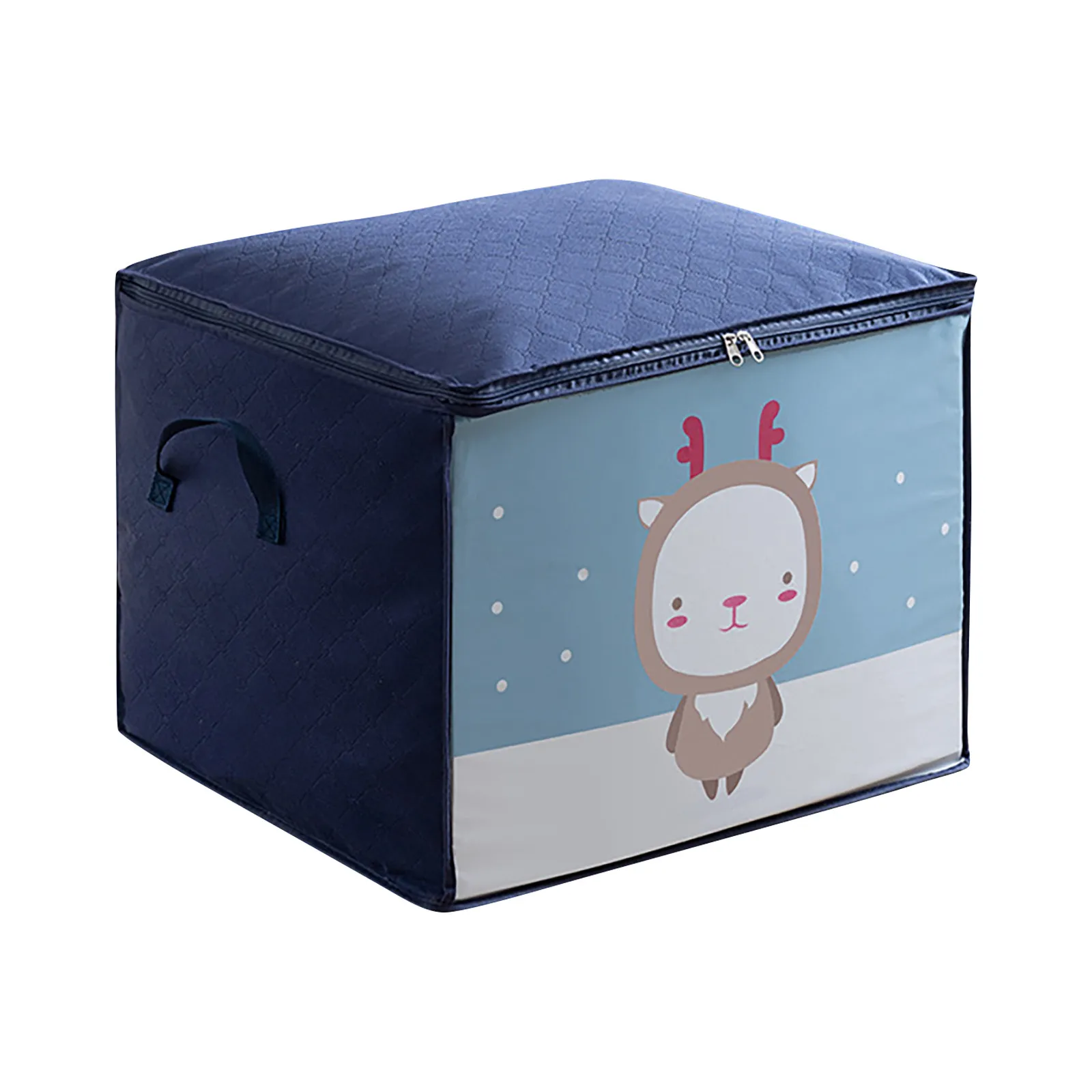 Non-Woven Family Clothes Storage Box Organizer Quilt Pillow Blanket Bag Save Space Dampproof Sorting | Дом и сад
