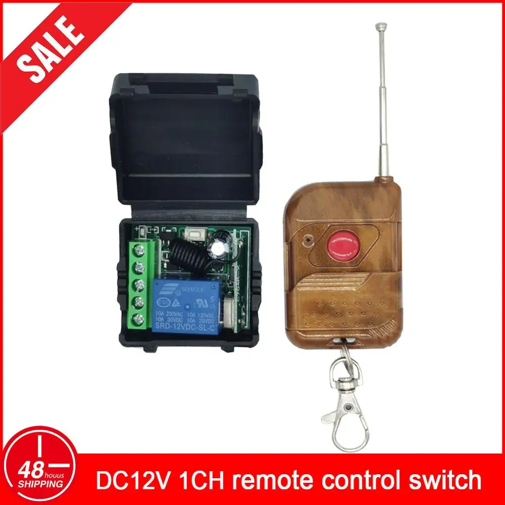 433 Mhz Universal Wireless Remote Control Switch DC 12V 1CH Relay Receiver Module and RF Transmitter Electronic Lock  Diy