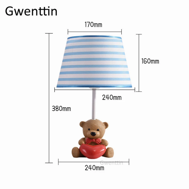 Современные настольные лампы с животными светодиодные подставки тканевые