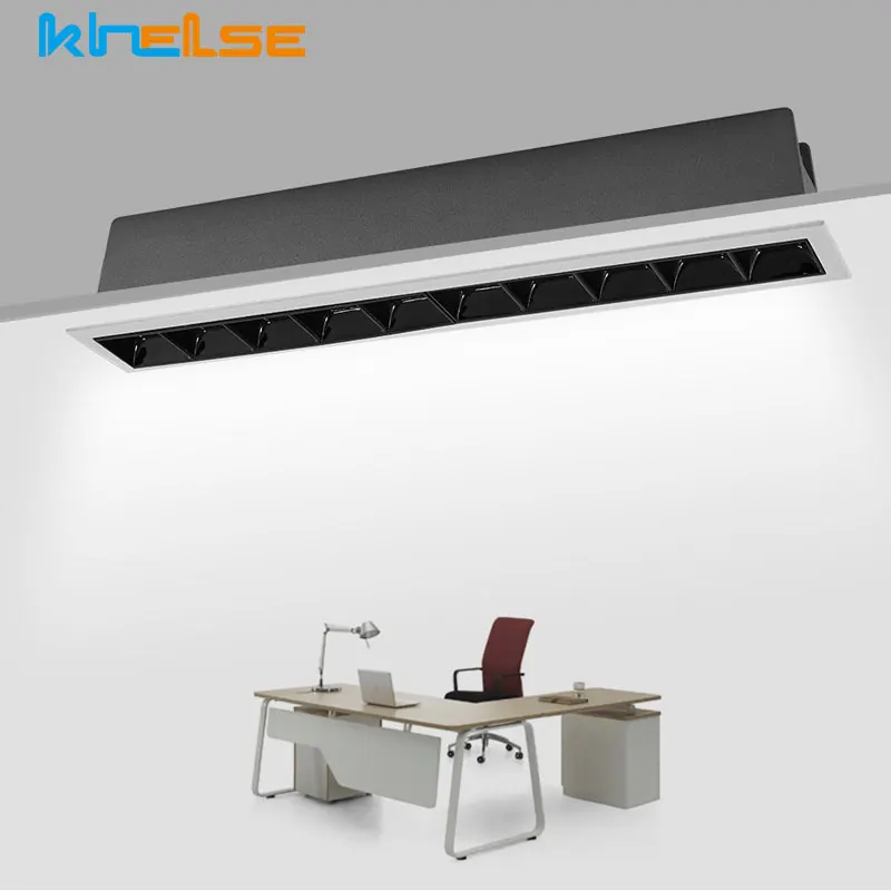 

Recessed Linear Led Lights Bar Dimmable LED Downlight Boardroom Commerce Bedroom Kitchen Office Modern LED Spot Lighting 220V