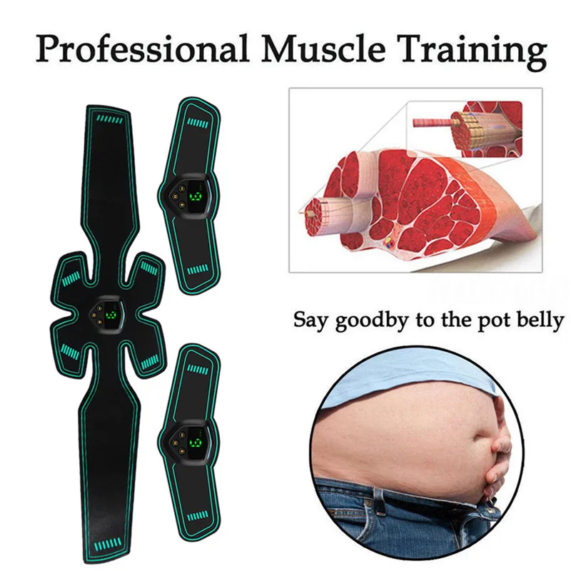 Беспроводной стимулятор мышц 6 режимов умный фитнес тренажер для брюшного пресса
